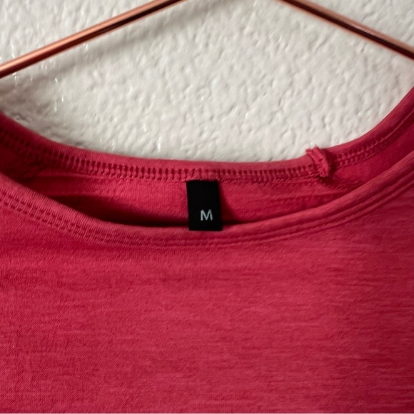 Alphalete short sleeve crop logo tee top red seamless - Picture 6 of 7